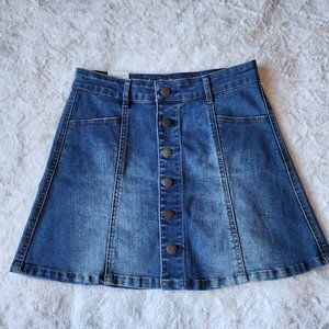 New American Rag Denim Mini Skirt- Color Blue - Size 1
